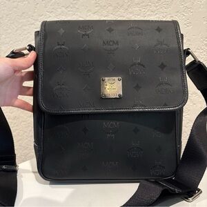 MCM Messenger Crossbody Bag Unisex PVC Monogram